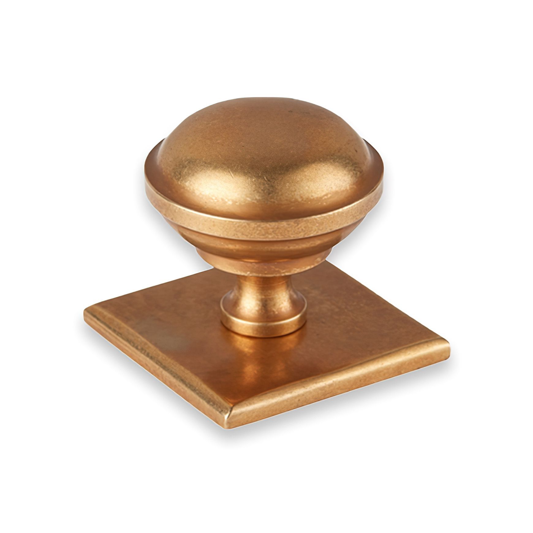 Armac Martin - Queslett Round Cabinet Knob Square Plate