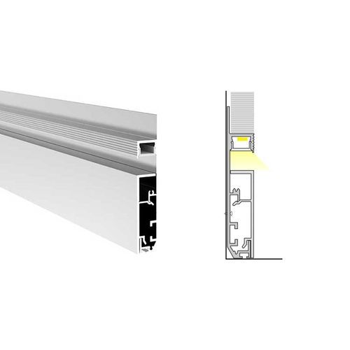 021 LED Baseboard Profile with Narrow Light Band Effect