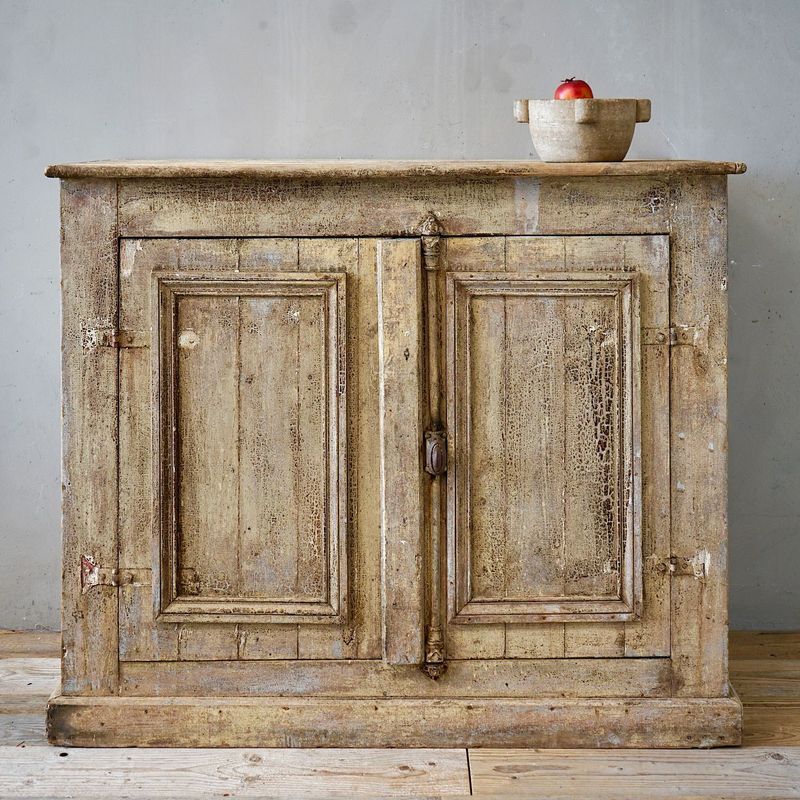 Antique French Provincial Painted Sideboard