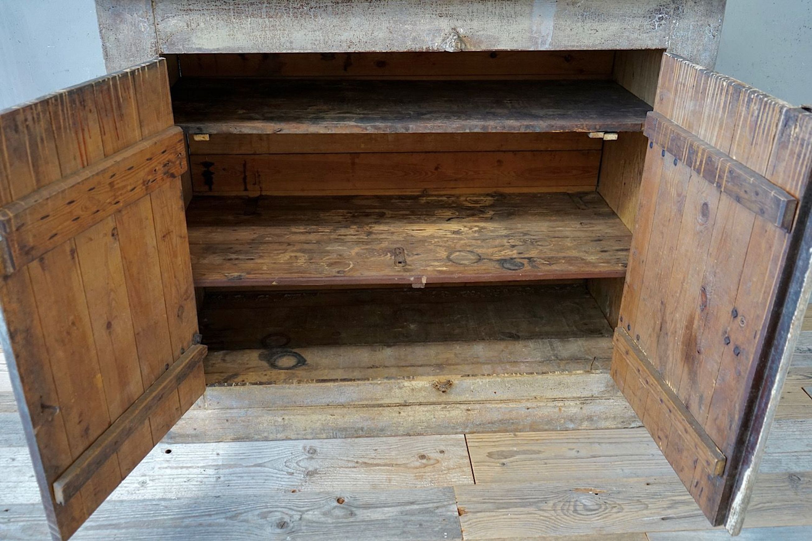 Antique French Provincial Painted Sideboard