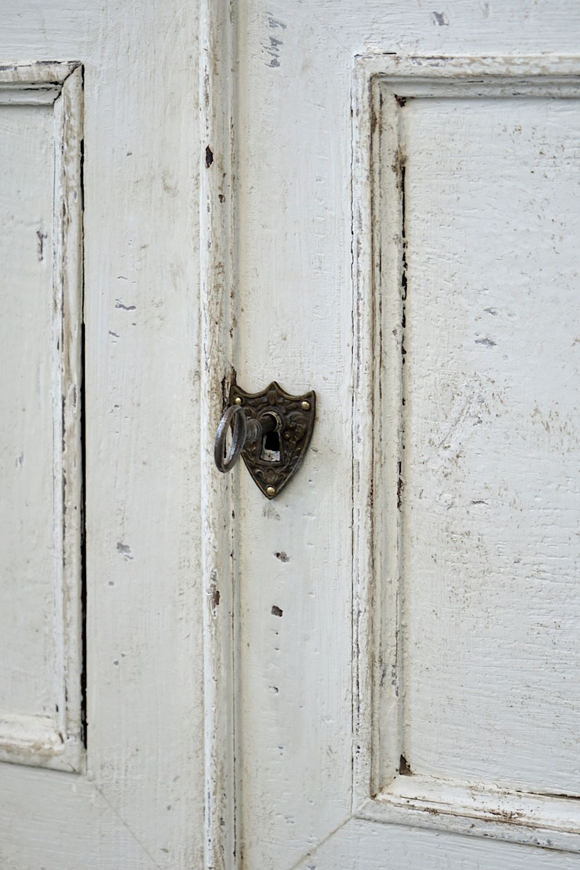 Antique French Painted Display Cupboard