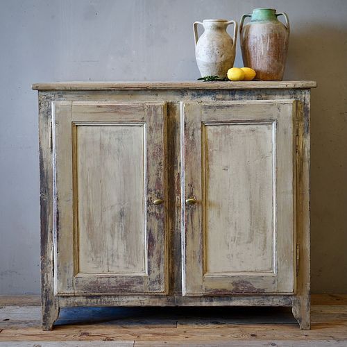 Italian Antique Painted Country Sidebaord