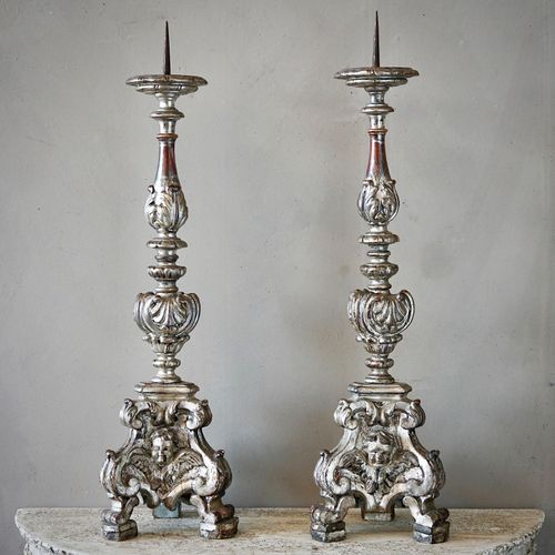 Antique Italian Torchere Candlesticks