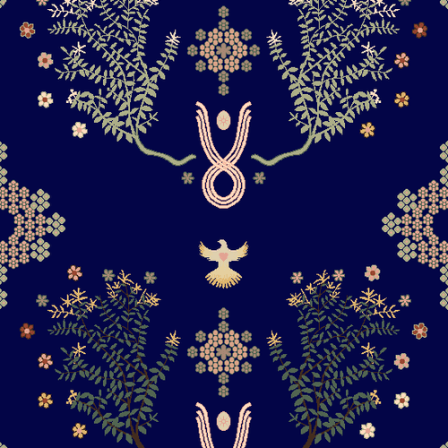 Emerald Garden Axminster Roll Carpet by Miranda Brown