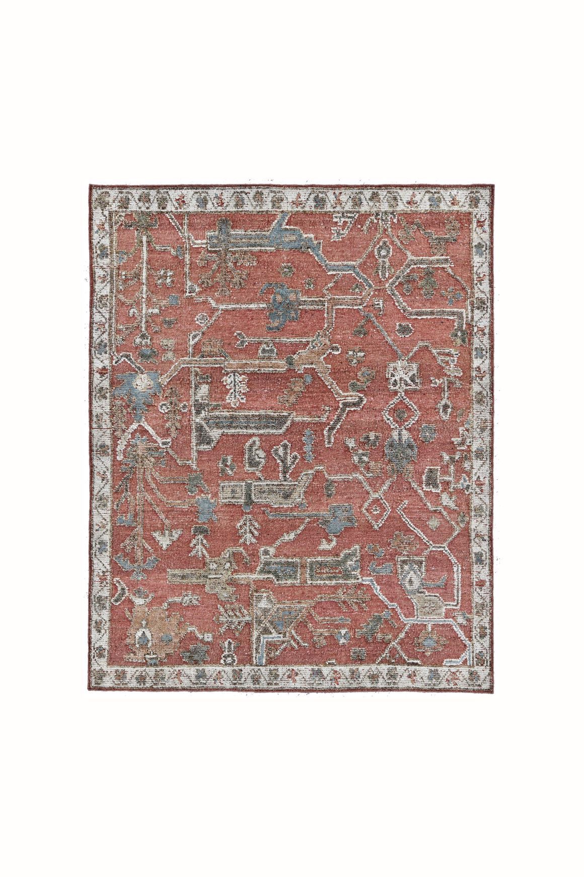 Biri Red l Handknotted Rugs