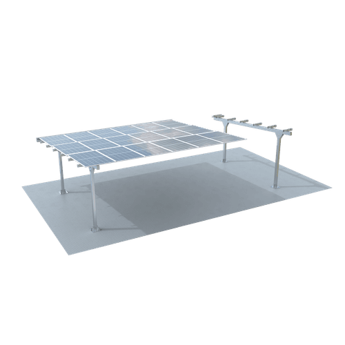 Modular Light Steel Commercial Solar Carport
