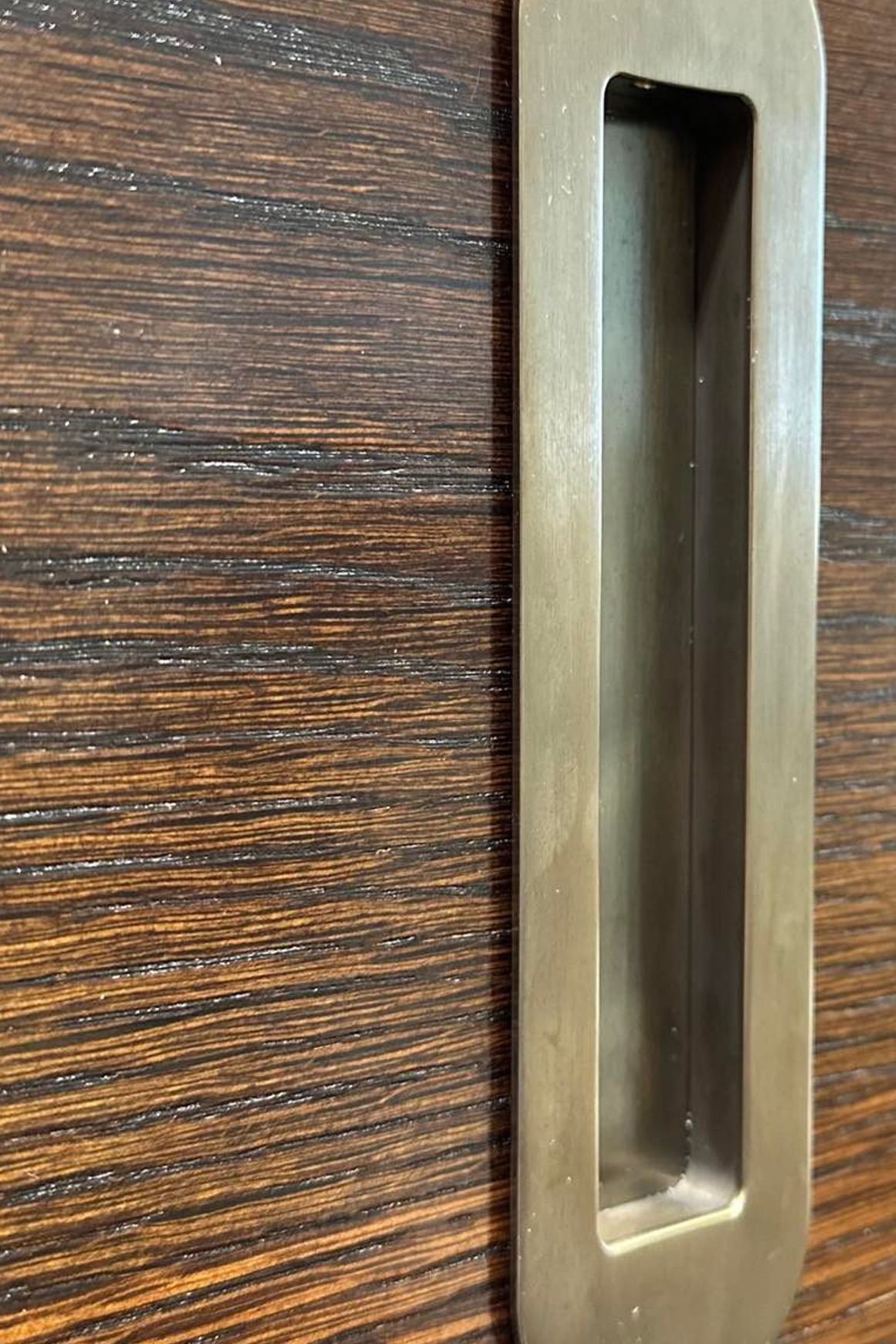 HB 860 Brass Soft Edge Flush Pull for Sliding/Cavity Doors