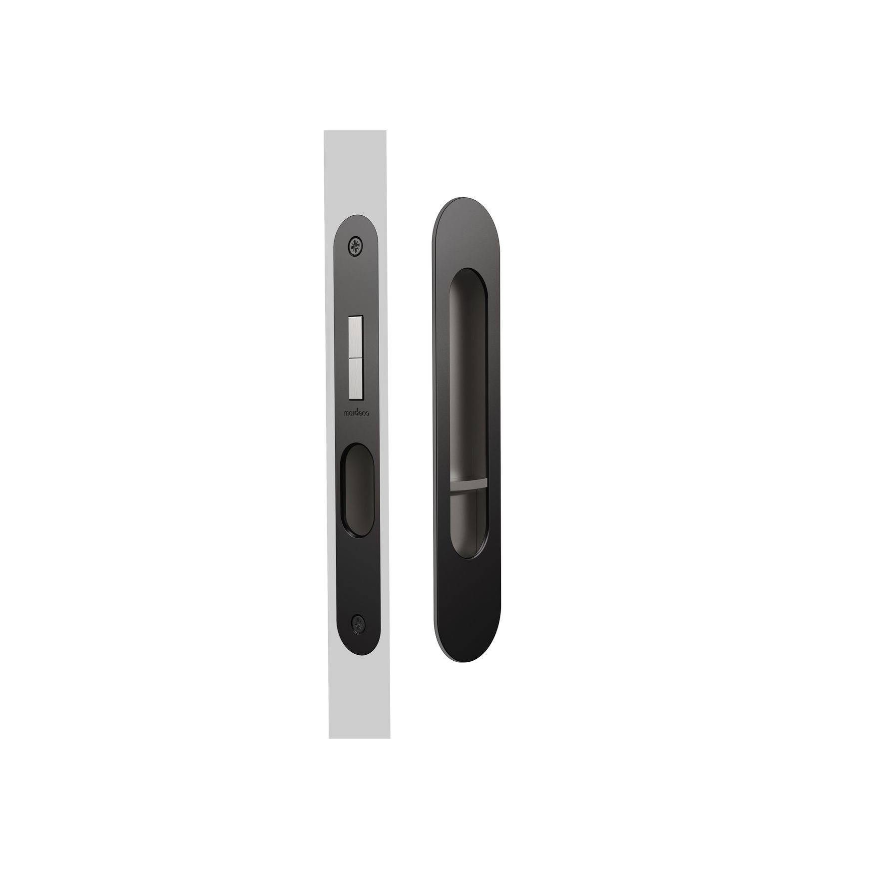 Oval M-Series 9004 Flush Pull Privacy Set