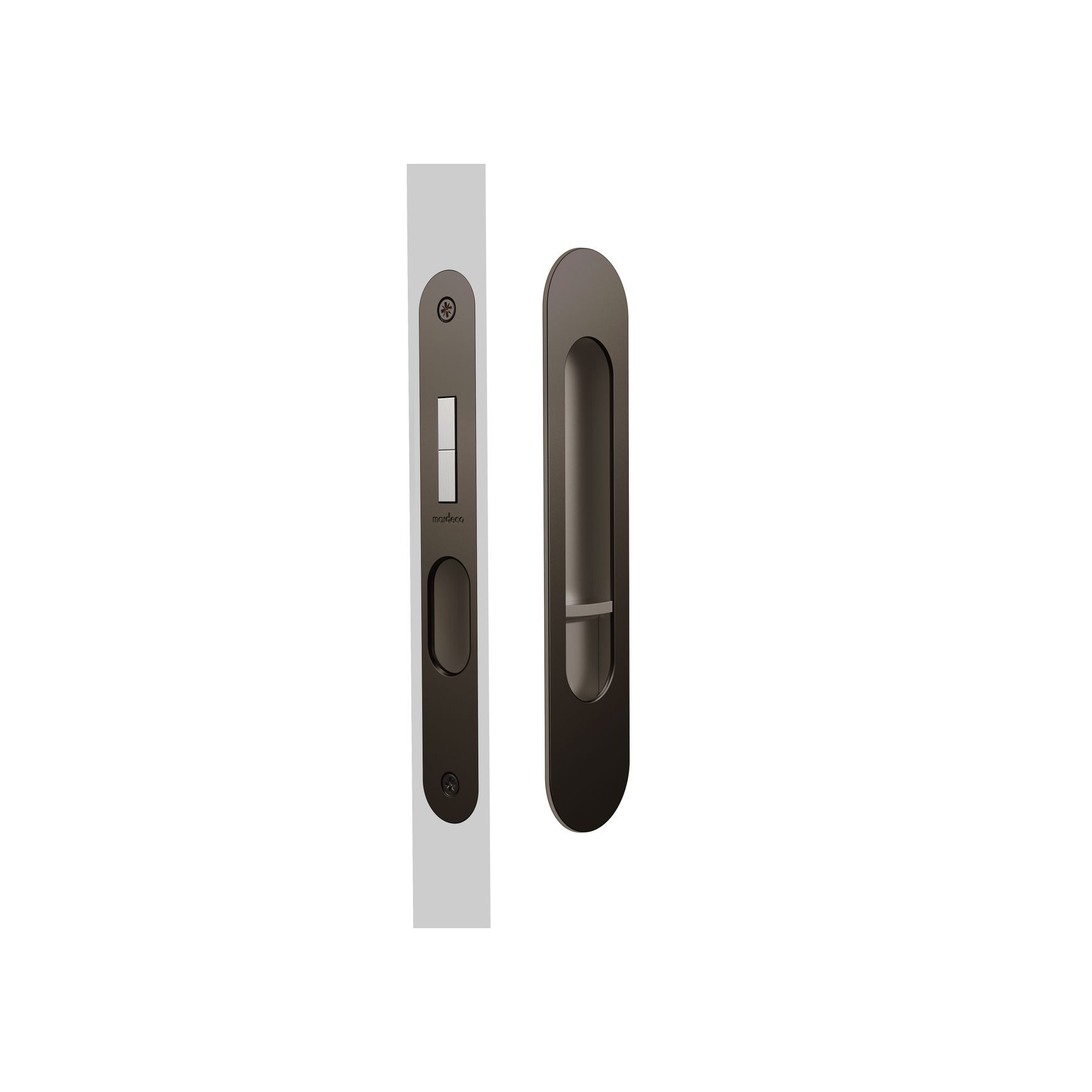 Oval M-Series 9004 Flush Pull Privacy Set