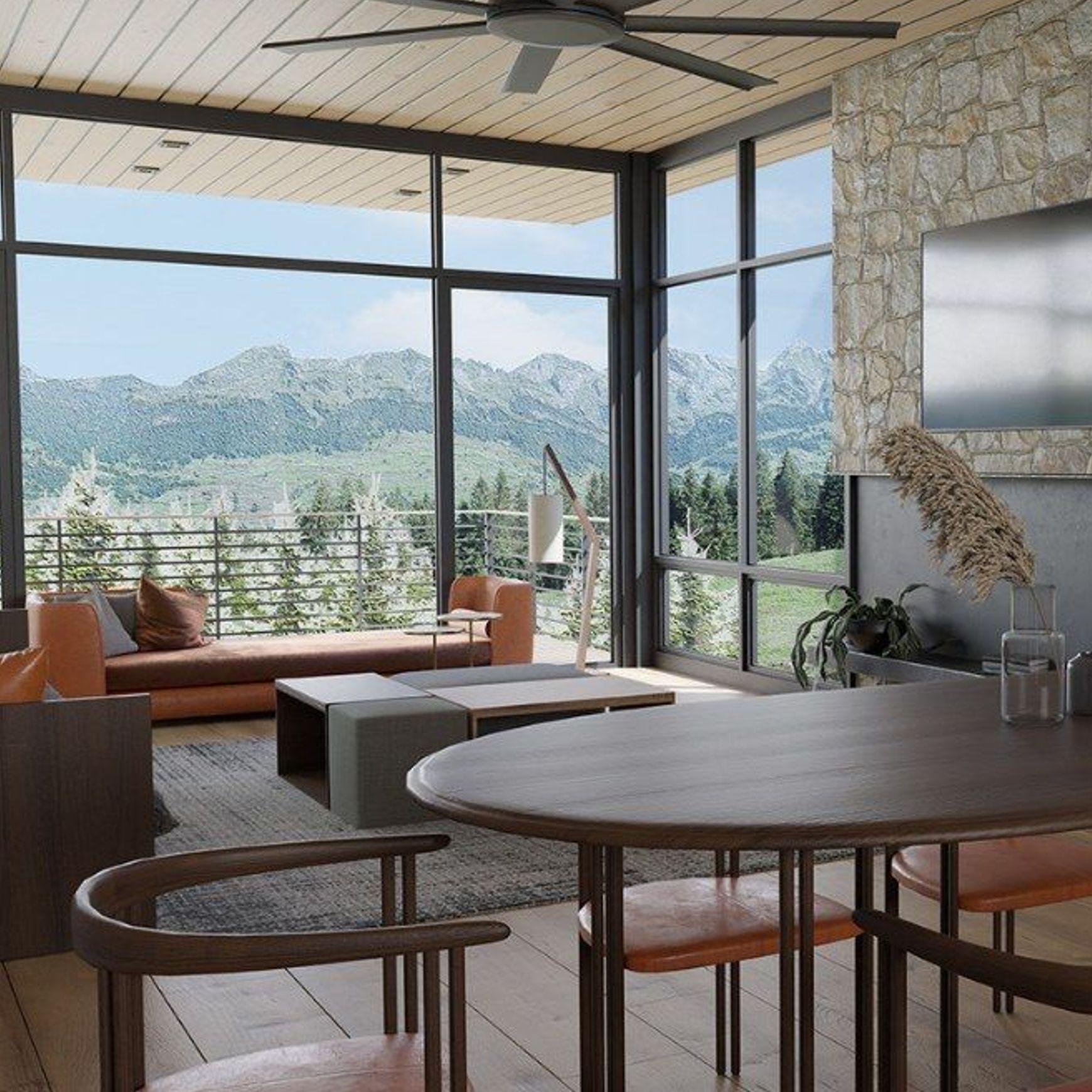 Alula Large Indoor/Outdoor 7-Blade Ceiling Fan