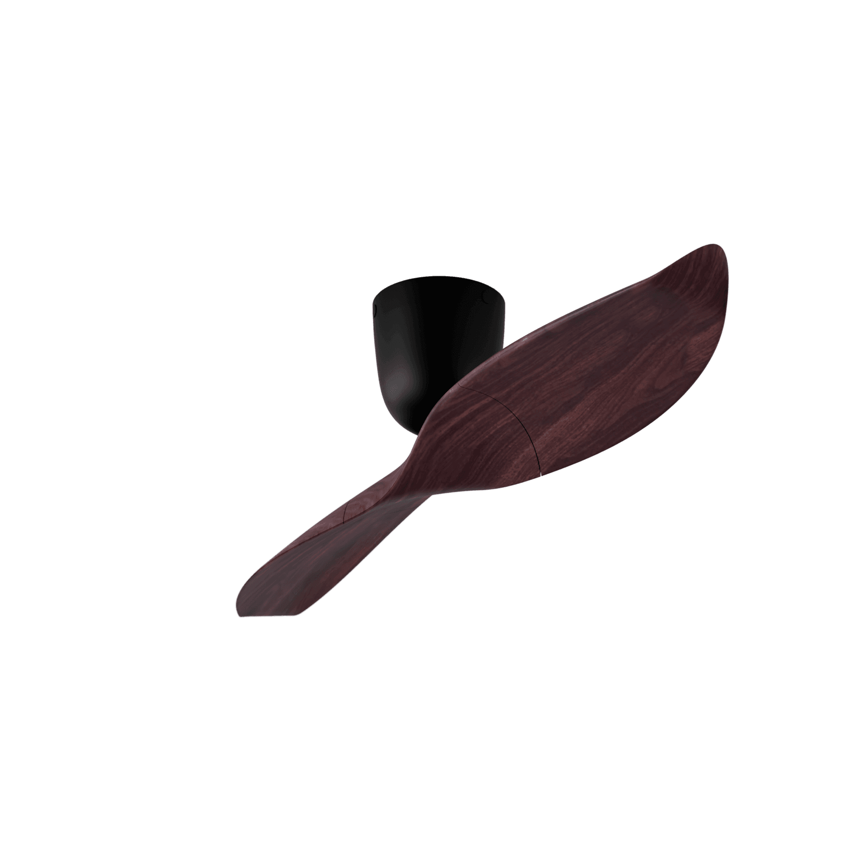 Aeratron AE2+ Ceiling Fan - Black/Dark Timber Finish