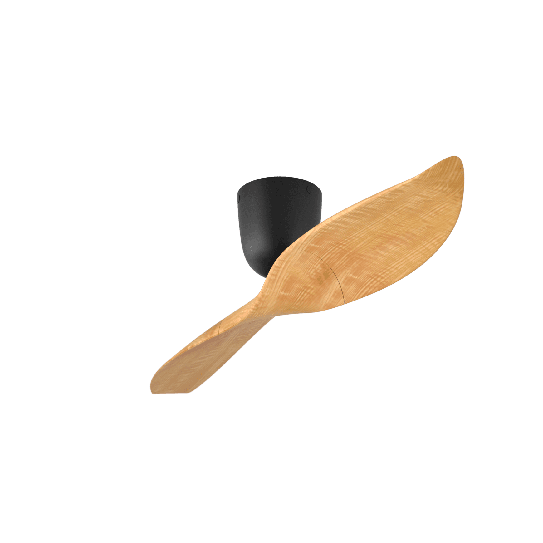 Aeratron AE2+ Ceiling Fan - Black/Light Timber Finish