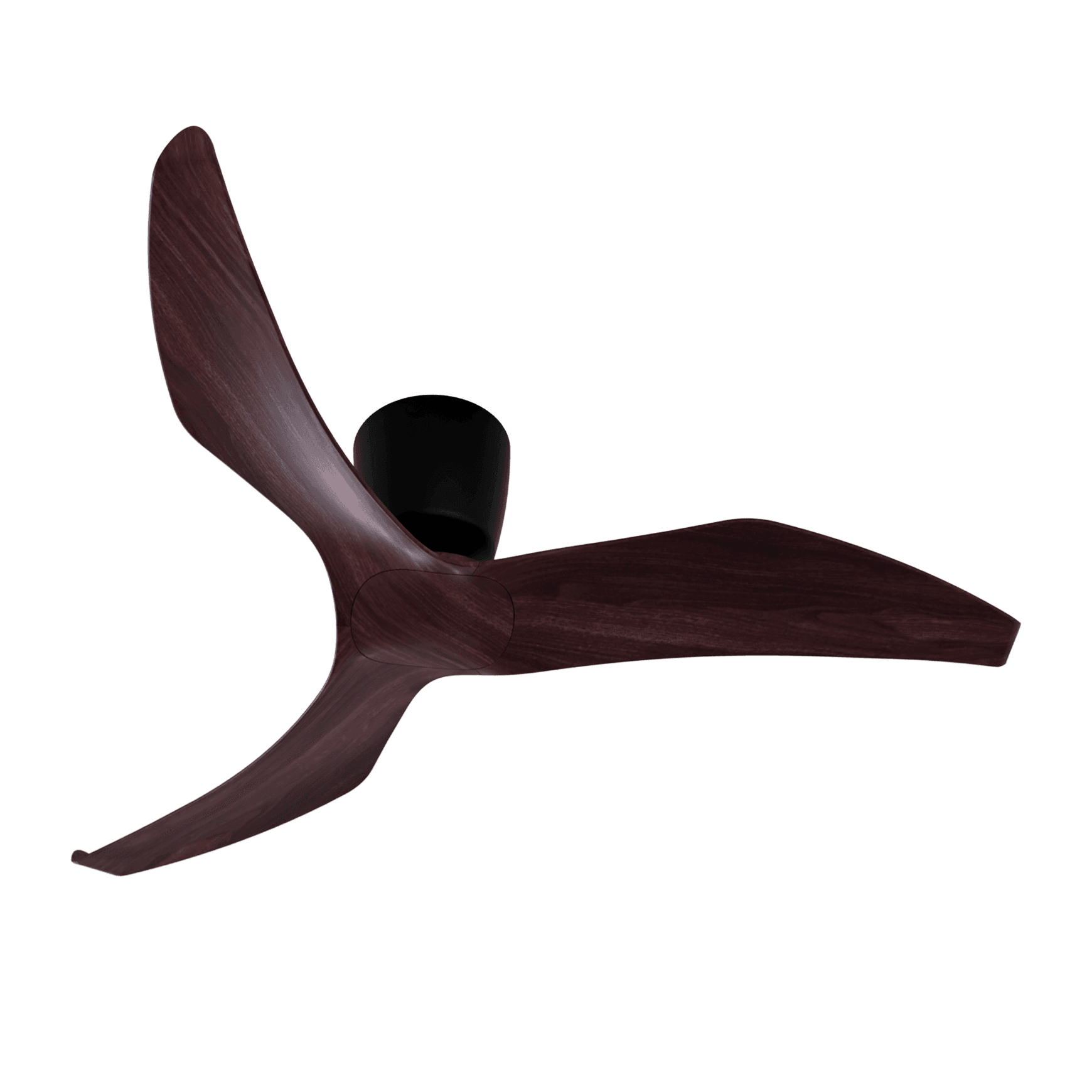 Aeratron FR Ceiling Fan - Black/Dark Timber Finish