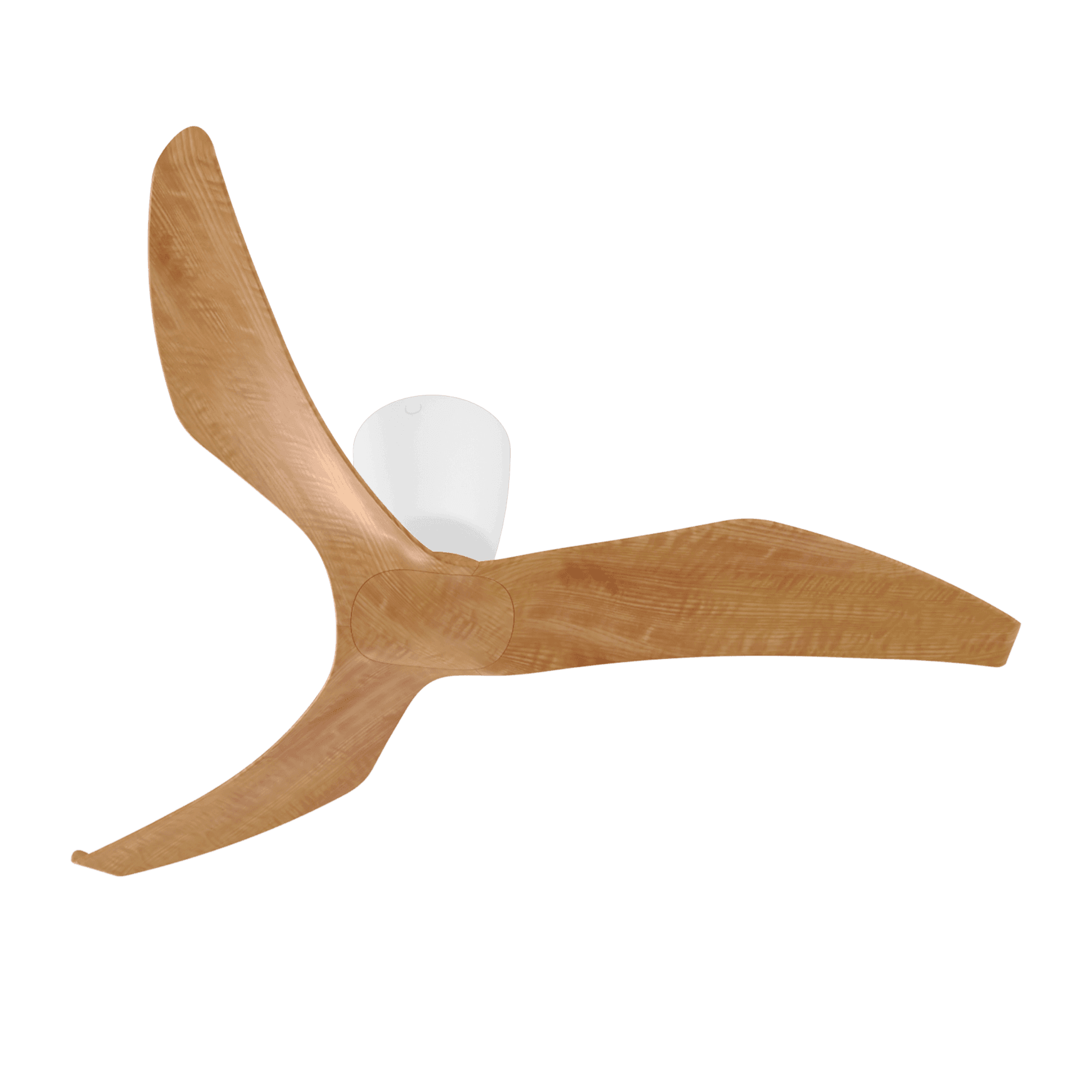 Aeratron FR Ceiling Fan - White/Light Timber Finish
