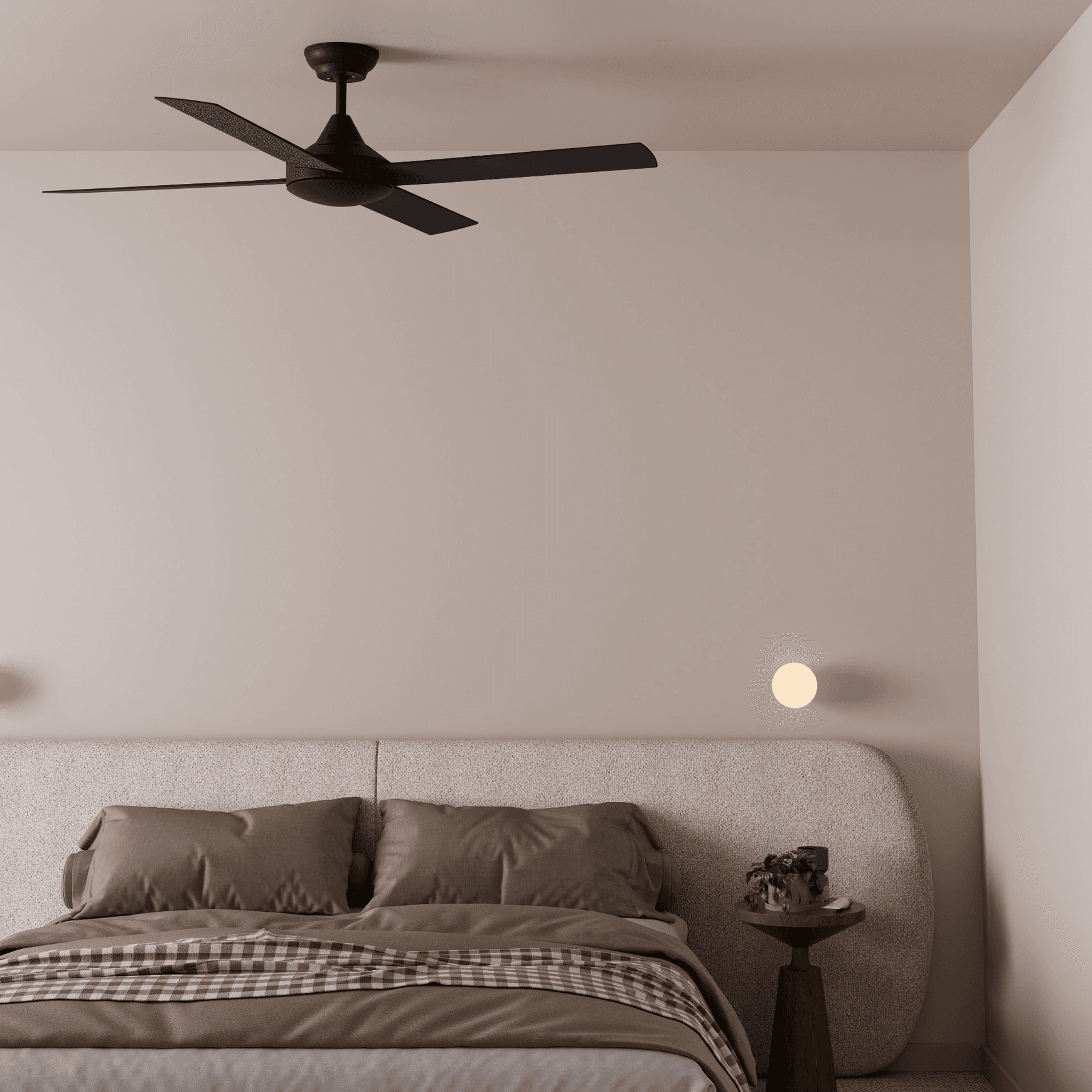 Heron 4-Blade Indoor/Outdoor Ceiling Fan