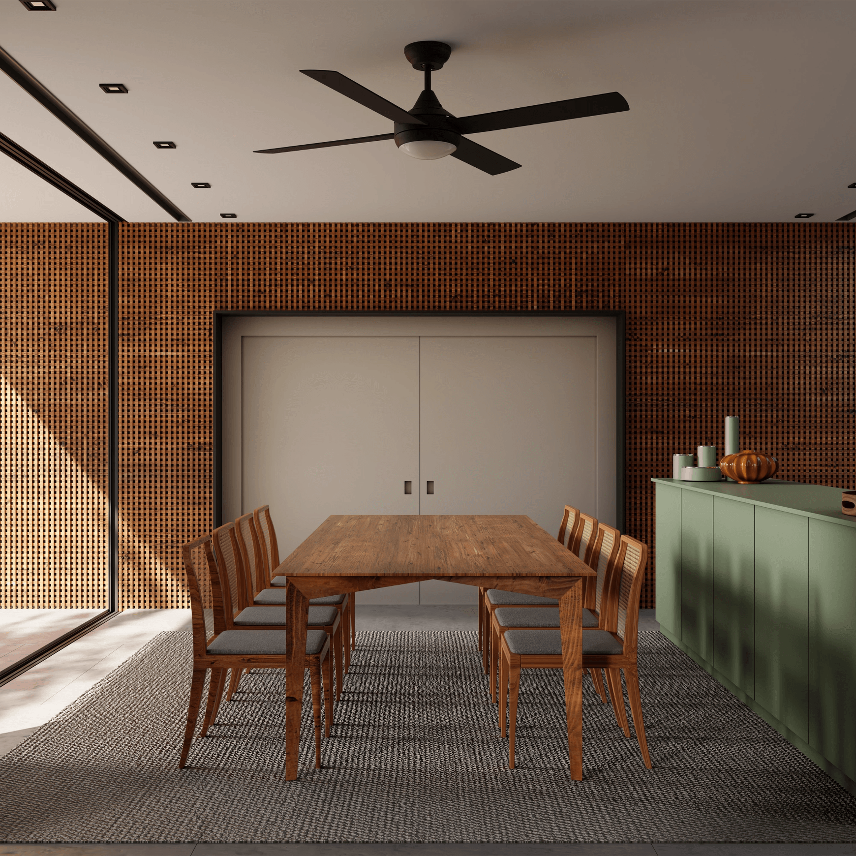 Kestrel Indoor/Outdoor 4-Blade Ceiling Fan