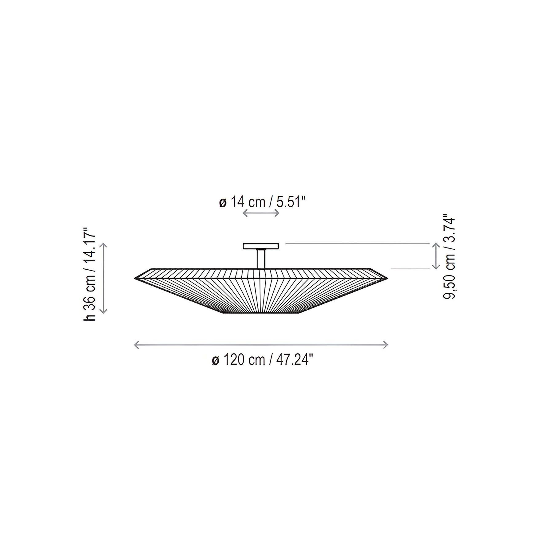 Siam 120 Ceiling Light