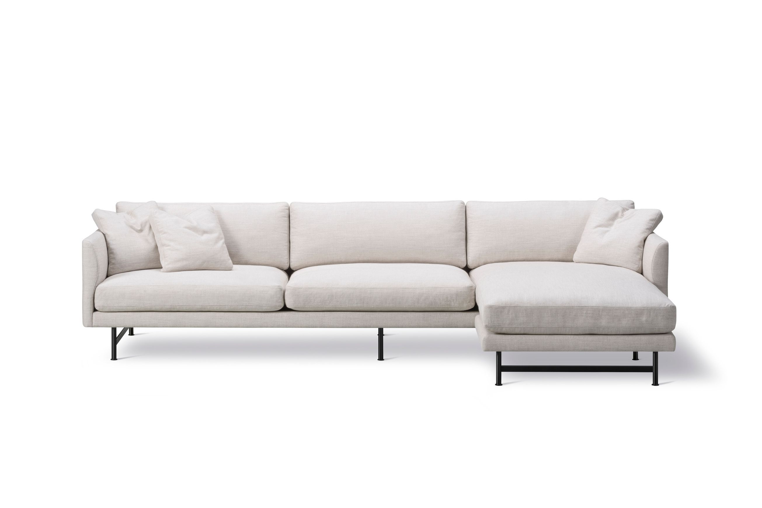 Calmo 3-seater Chaise 95 Metal Fredericia