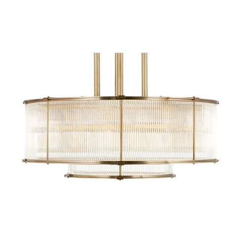 Allen Large Tiered Chandelier – Brass