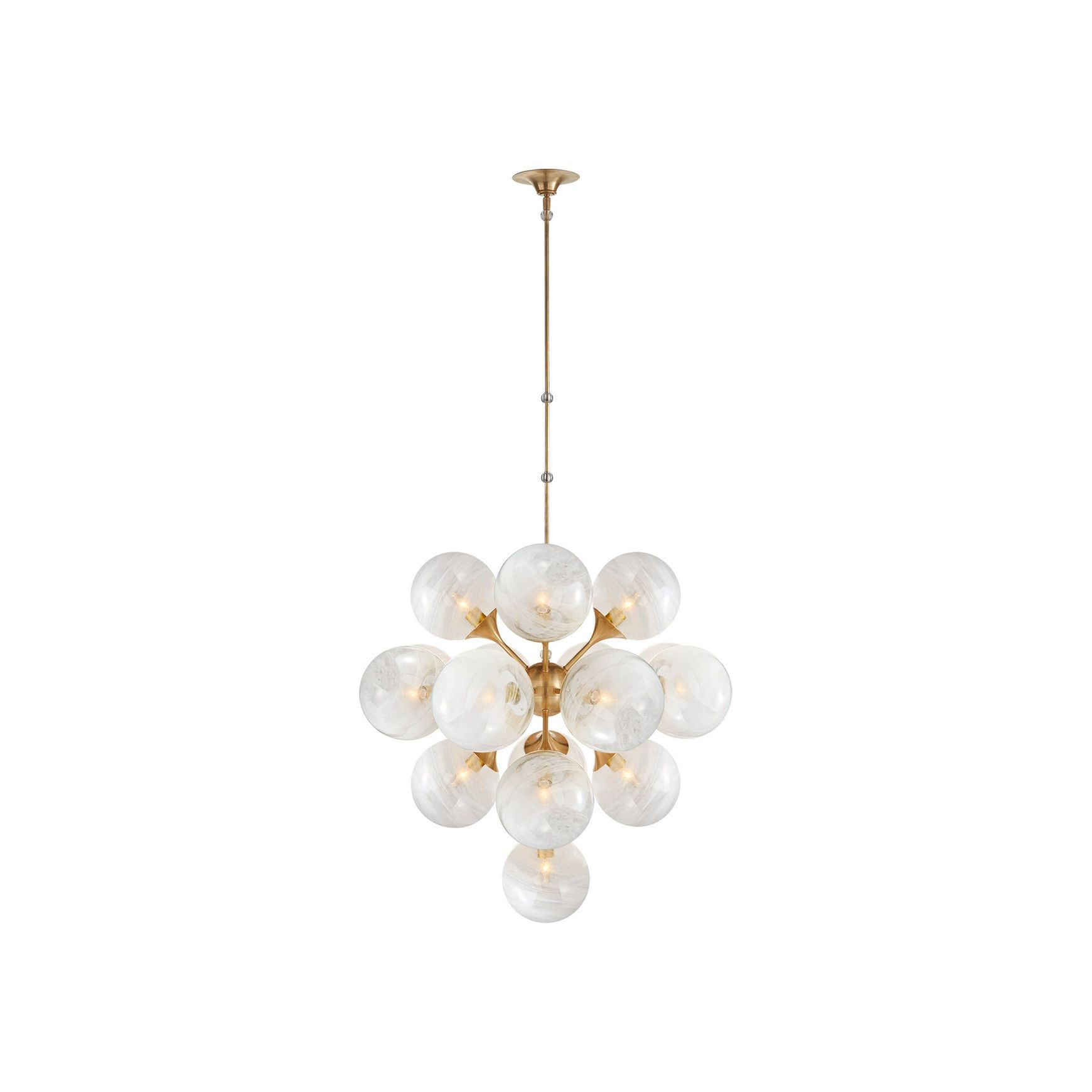 Visual Comfort AERIN Cristol Large Tiered Chandelier