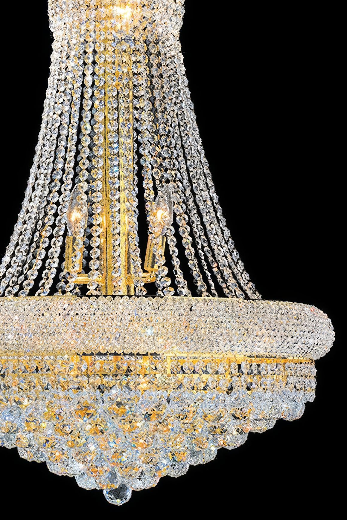 Royal Empress Basket Chandelier - Gold - W:60cm