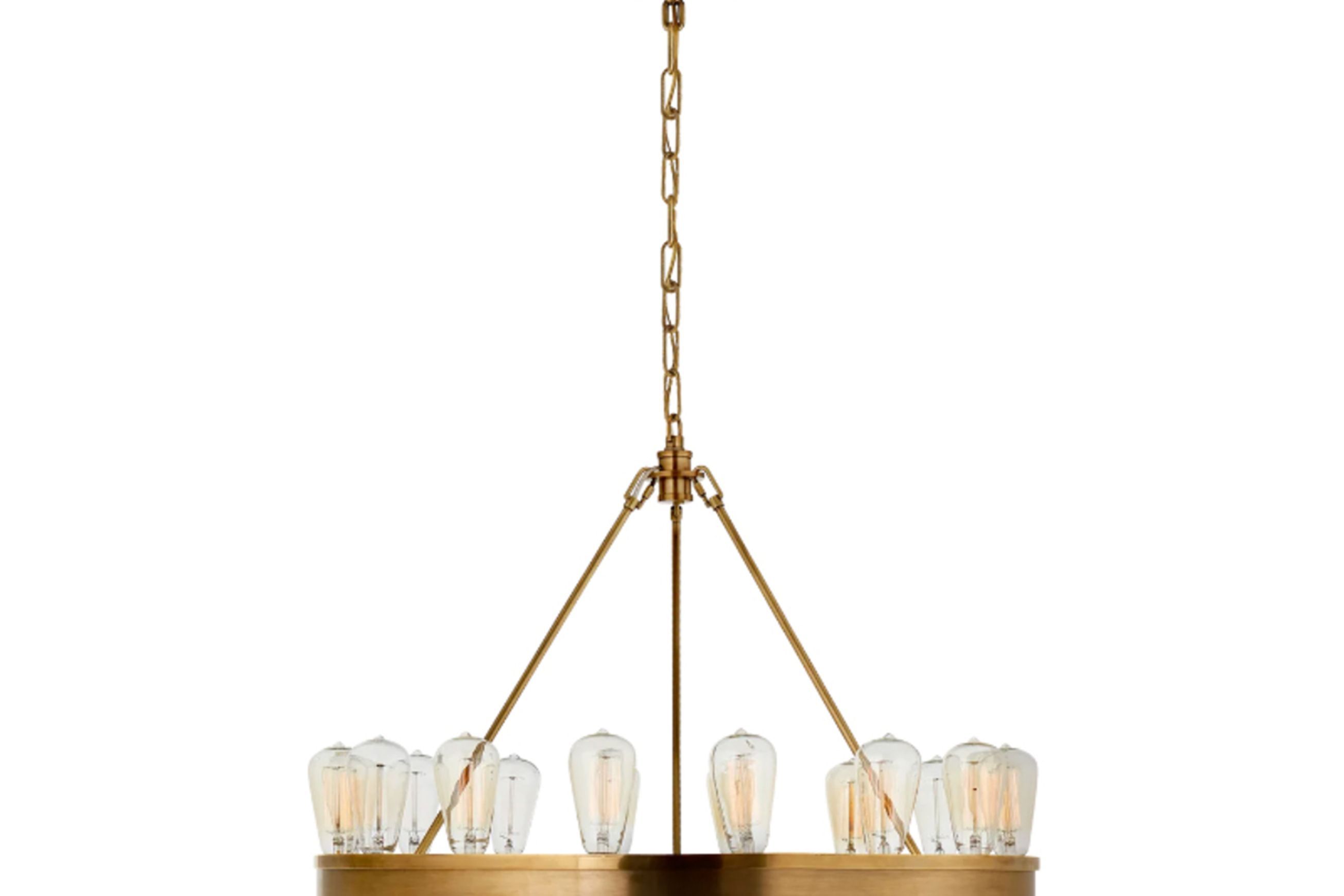 Roark 30″ Modular Ring Chandelier – Brass