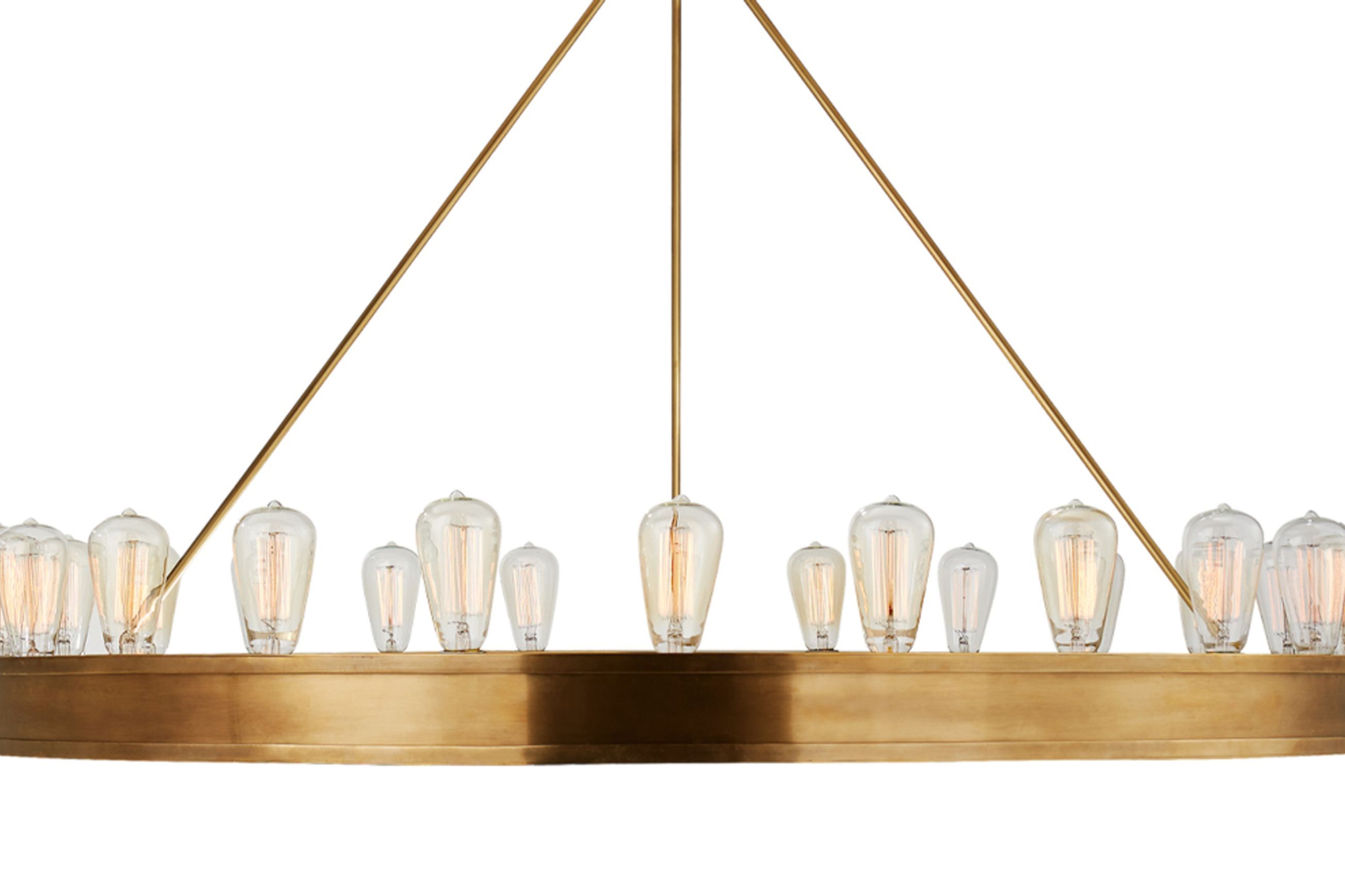 Roark 50″ Modular Ring Chandelier – Brass