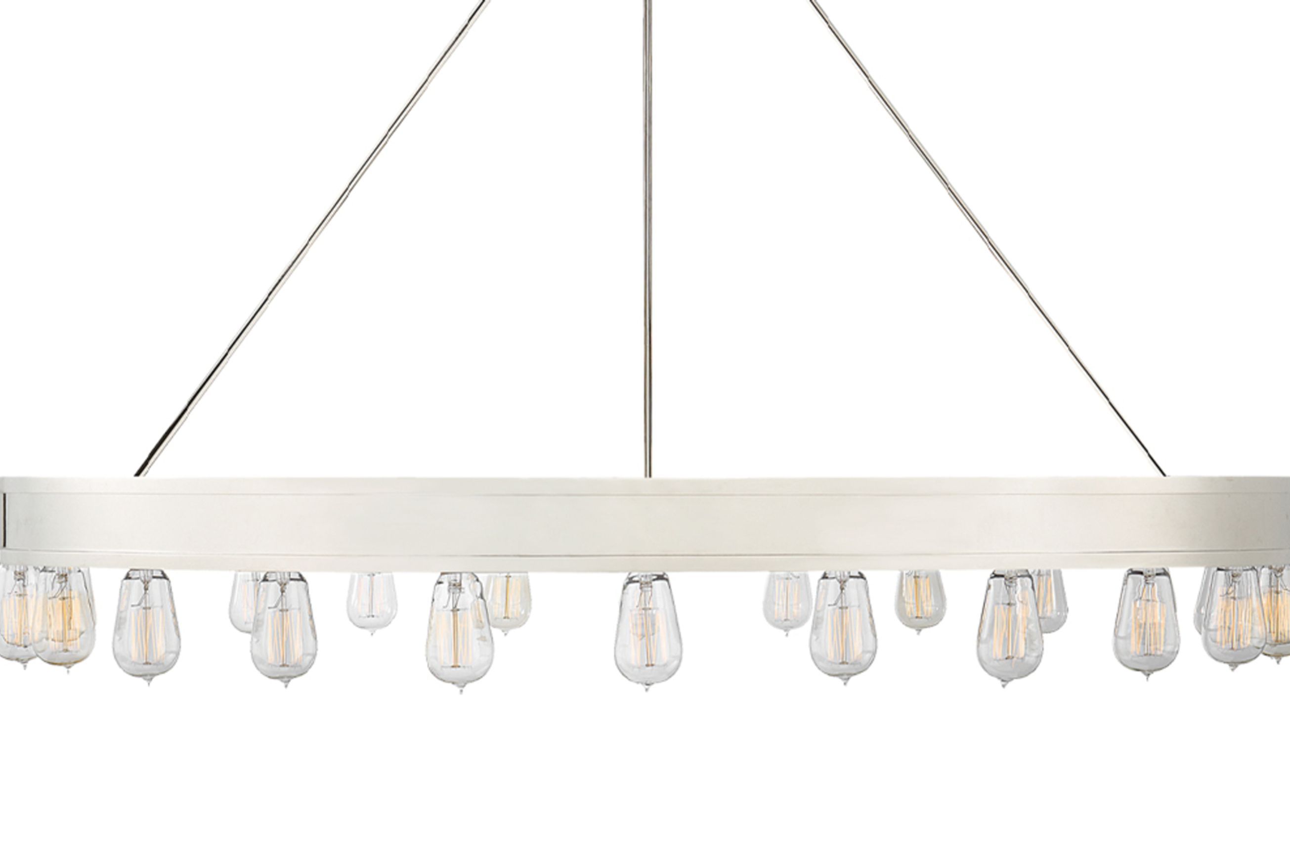 Roark 50″ Modular Ring Chandelier – Nickel