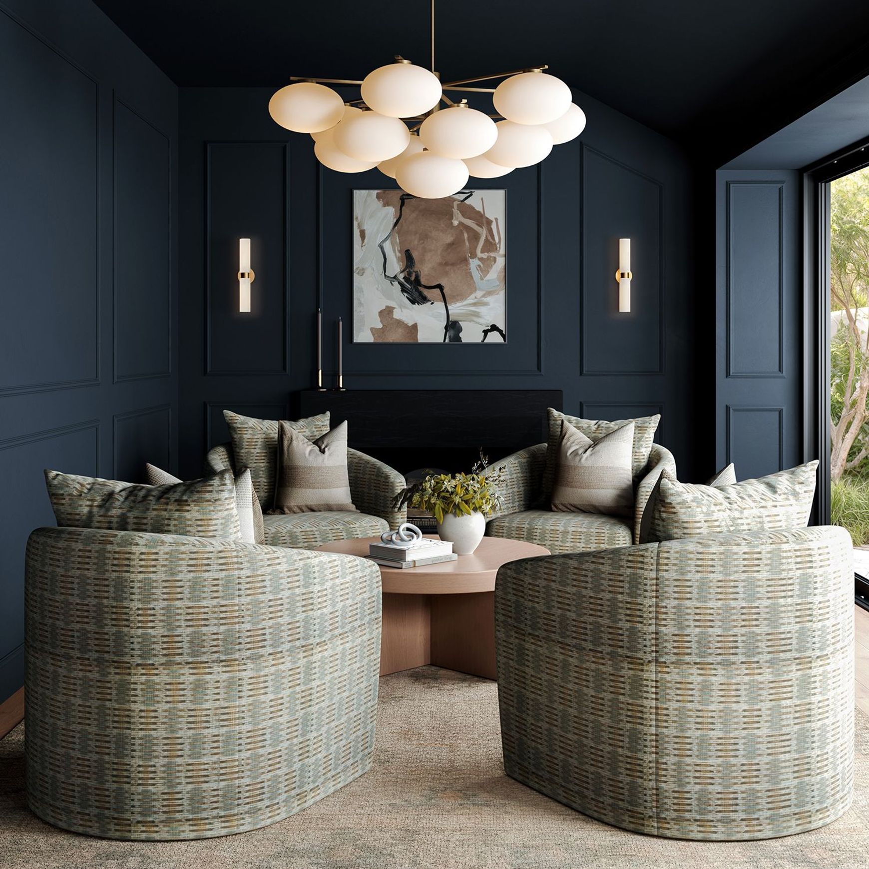 Luca 13 Light Chandelier in Aged Brass