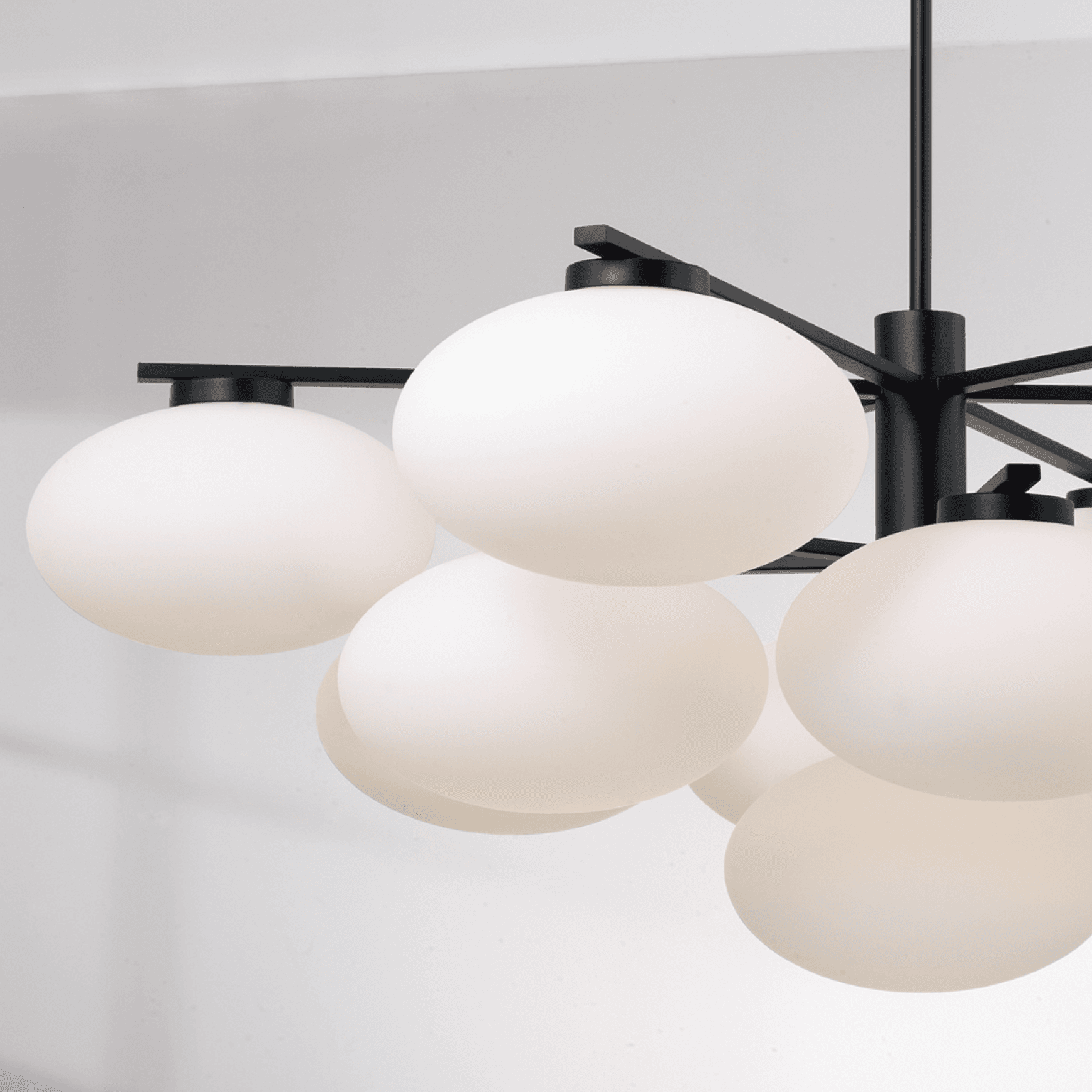 Luca 13 Light Chandelier in Matte Black