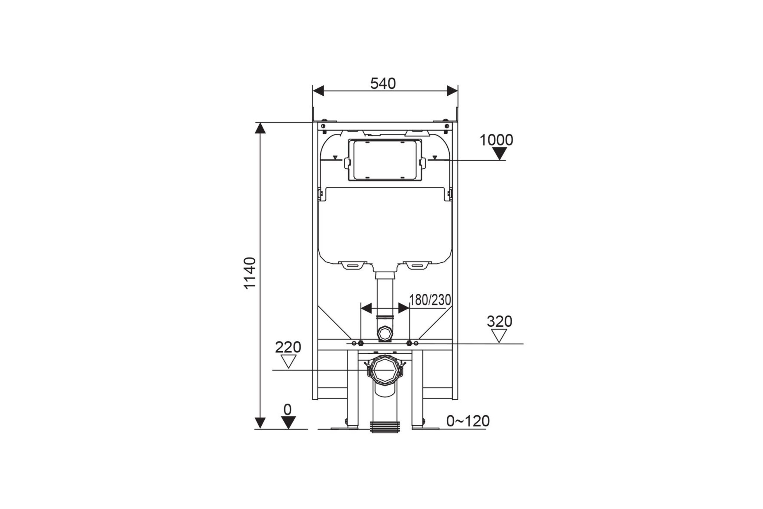 Kinetic Pnuematic Slim In Wall Cisterns and Faceplates
