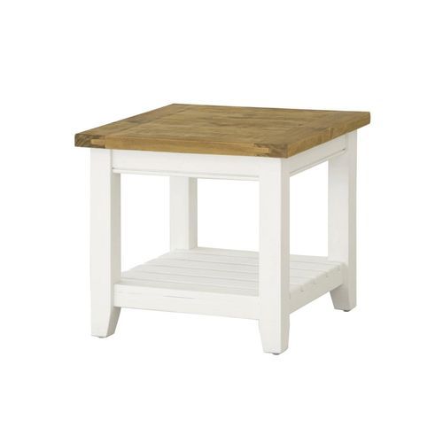 Leura Belle Indoor Side Table In Brushed White
