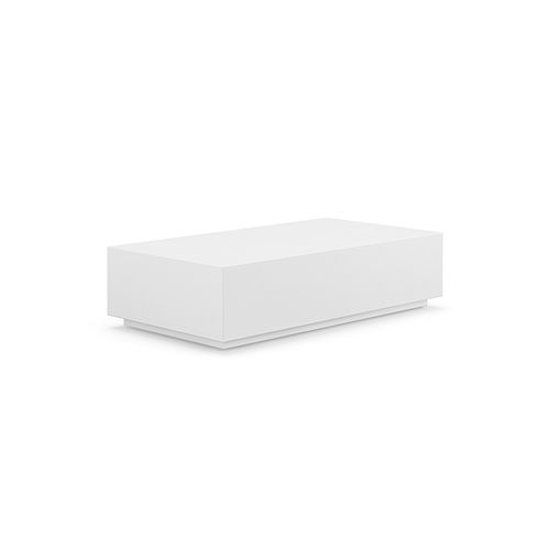 Plade Concrete Coffee Table | White