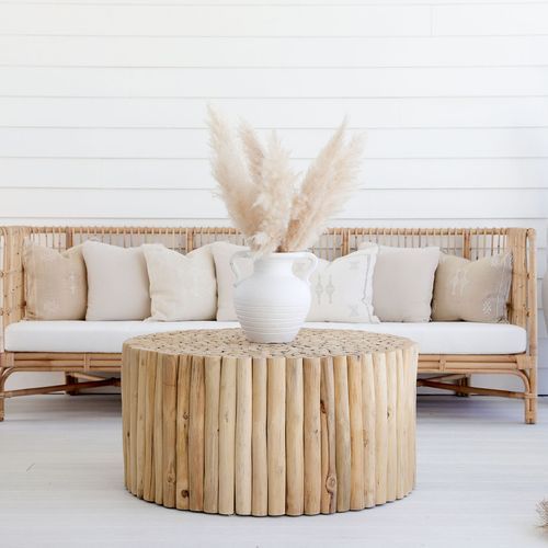 Byron Round Teak Coffee Table 70cm