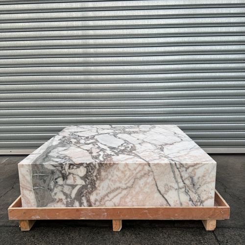 Square Coffee Table-Milky Bleu Marble | Natural Stone Co.