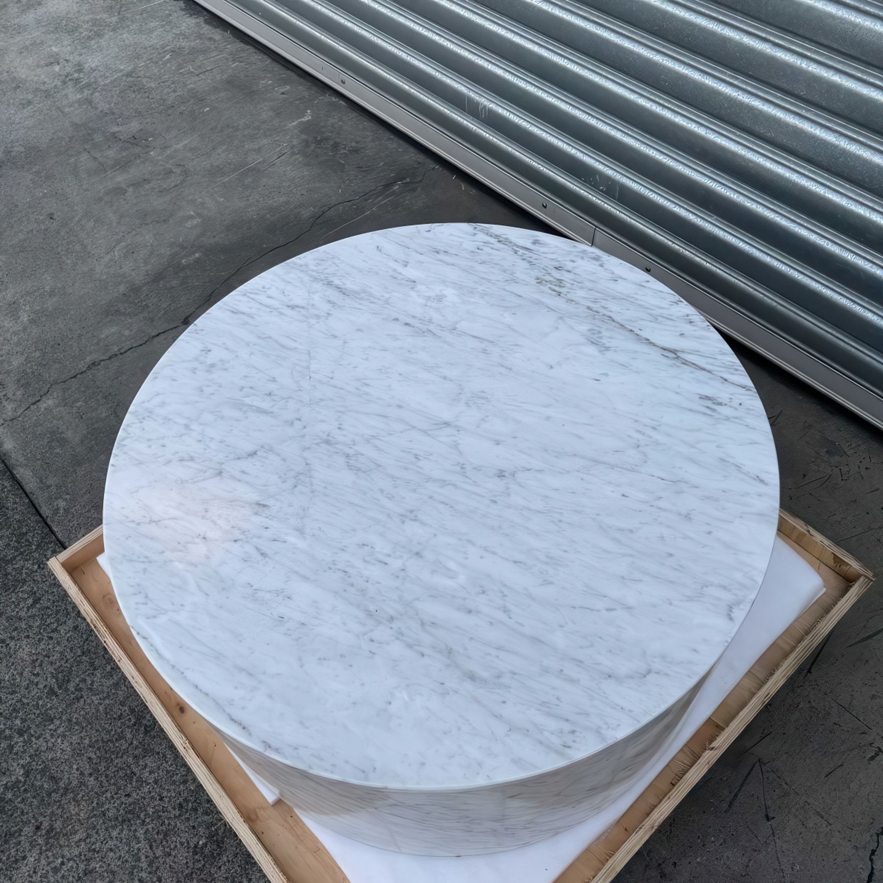 Rounded Coffee Table-Carrara Marble | Natural Stone Co.