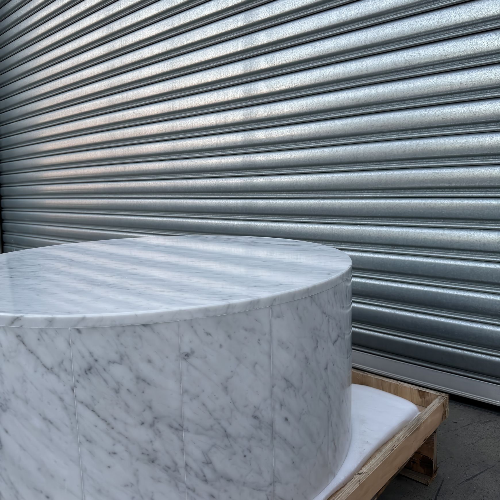 Rounded Coffee Table-Carrara Marble | Natural Stone Co.
