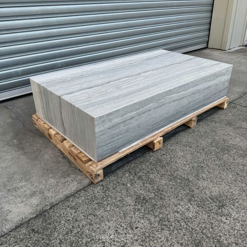 Block Coffee Table-Blue Travertine | Natural Stone Co.