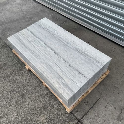 Block Coffee Table-Blue Travertine | Natural Stone Co.