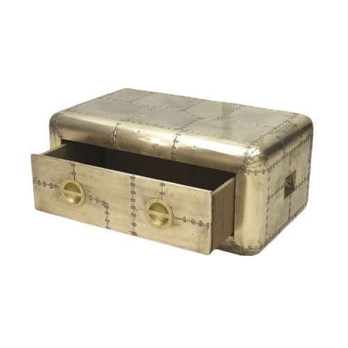 Aircraft Coffee Table Small - Jet Brass