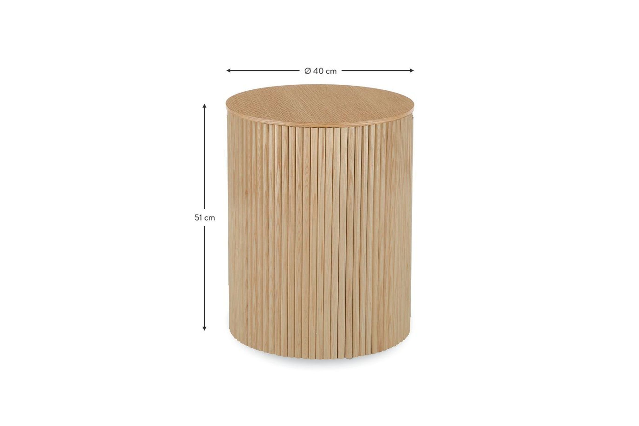 Ridge Side Table - Natural