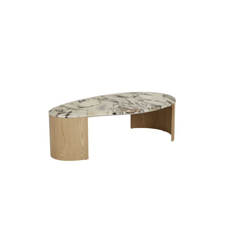Oberon Curve Marble Coffee Table