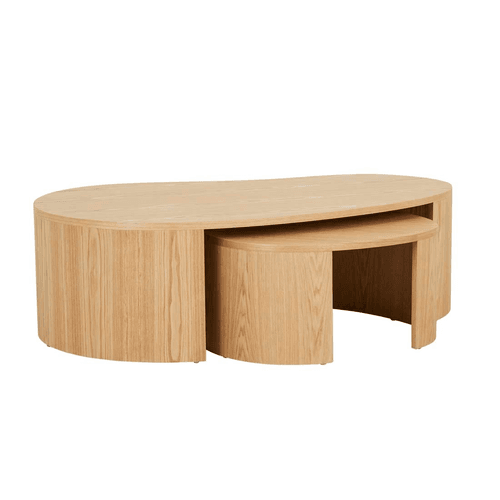 Oberon Curve Nest of 2 Coffee Tables