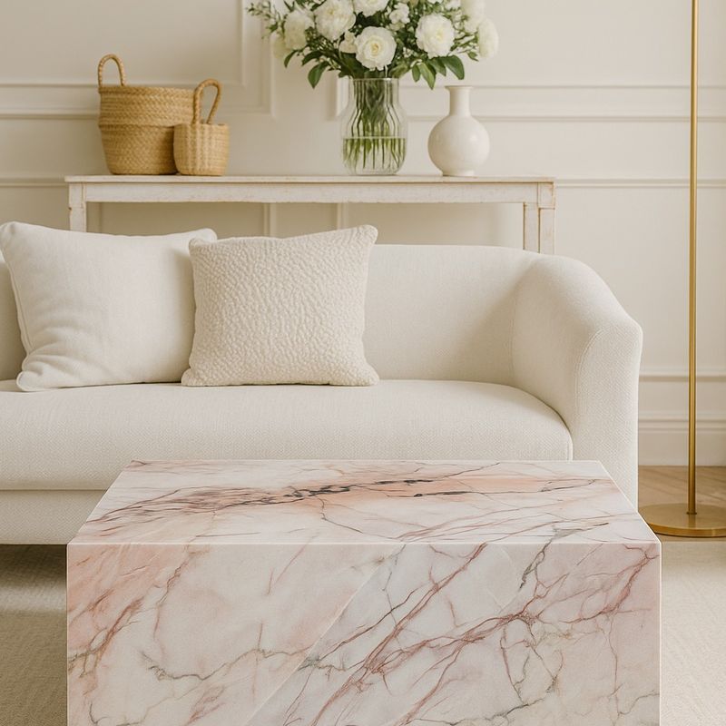 Block Coffee Table - Cherry Blossom | Natural Stone Co.