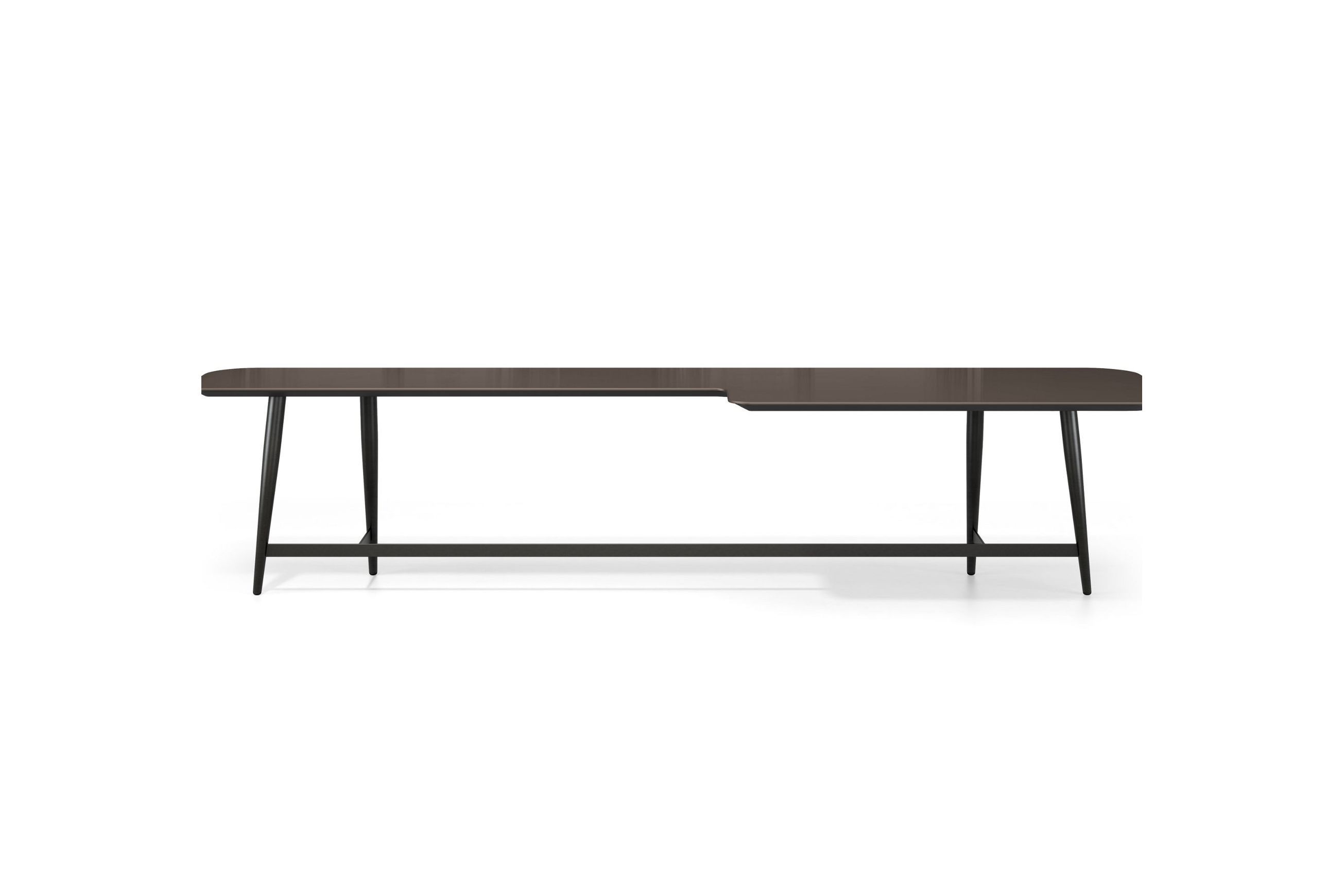 Octet L-shaped Cocktail Table - lacquered MDF top