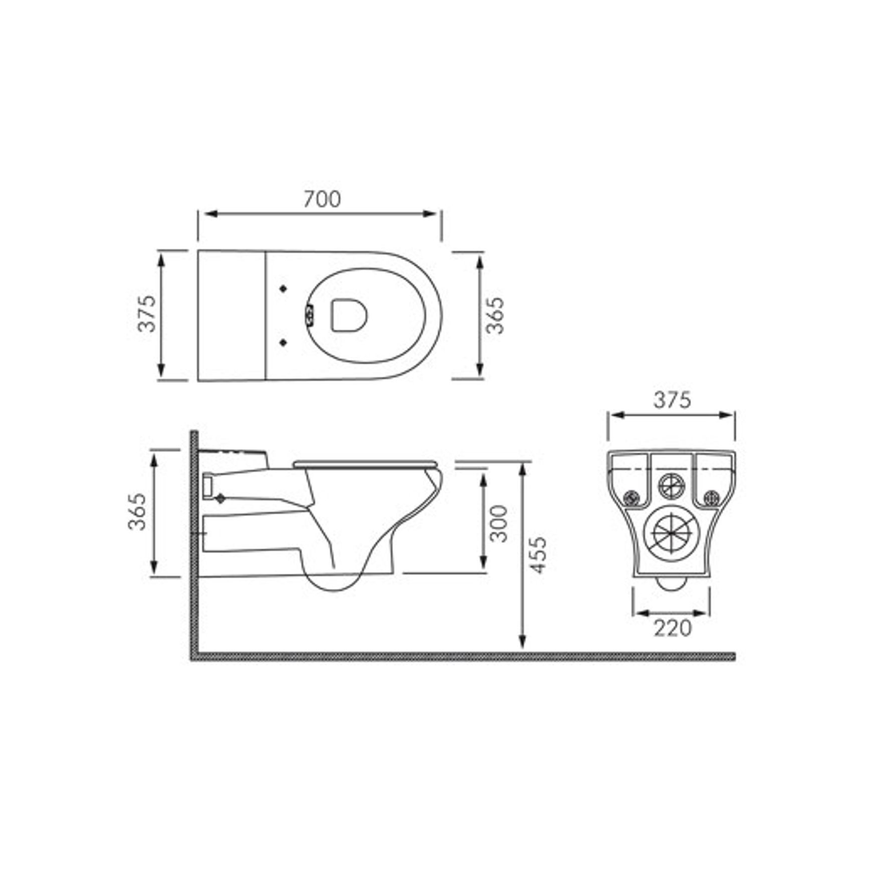 RAK Compact Accessible Wall Hung Toilet Pan