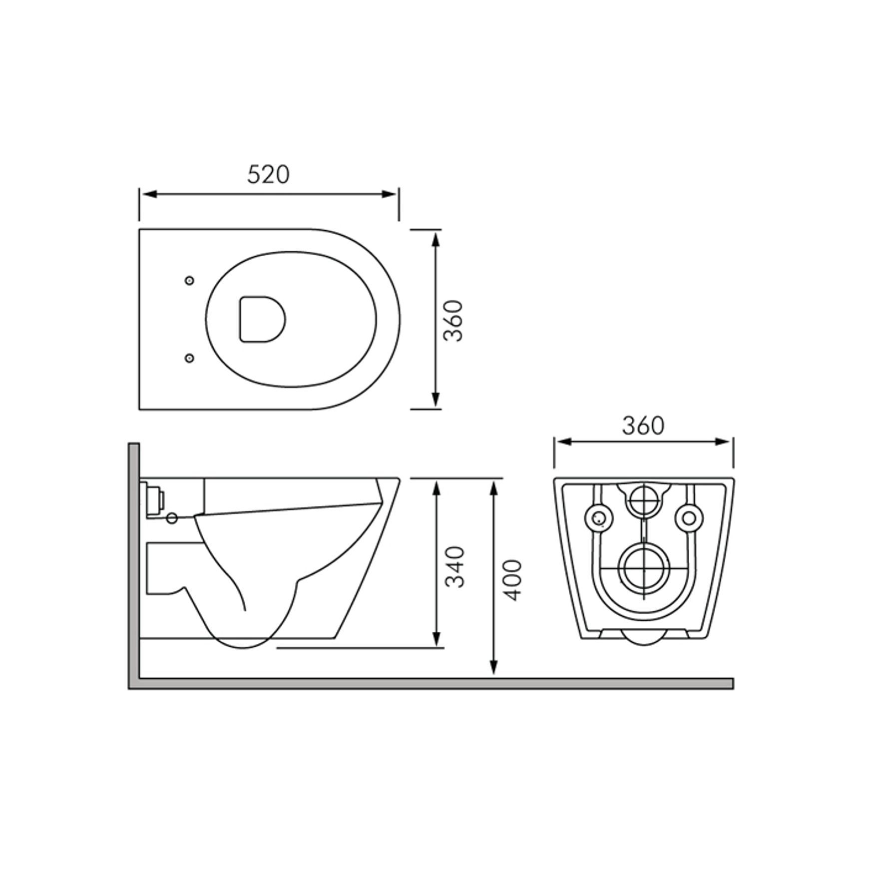 RAK Resort Wall Hung Toilet Pan