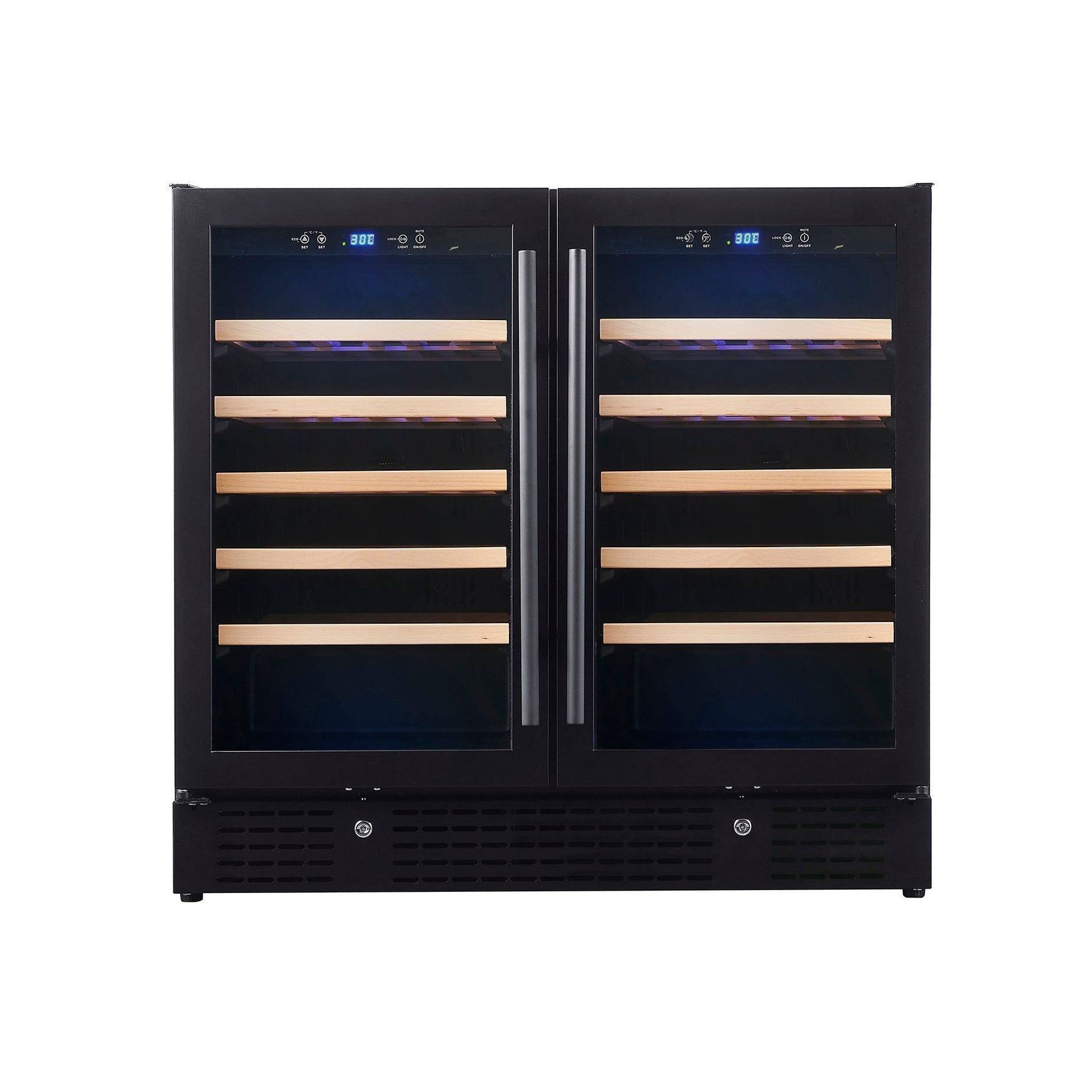 900mm Wide Under Bench Dual Zone Wine Fridge