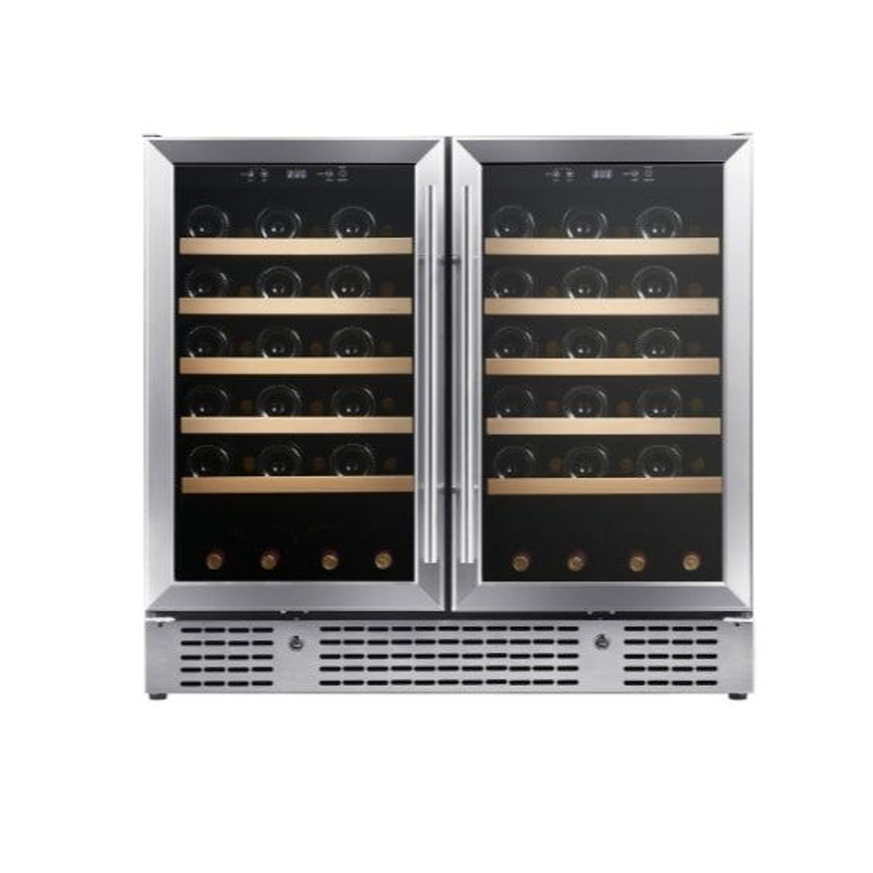 900mm Wide Under Bench Dual Zone Wine Fridge