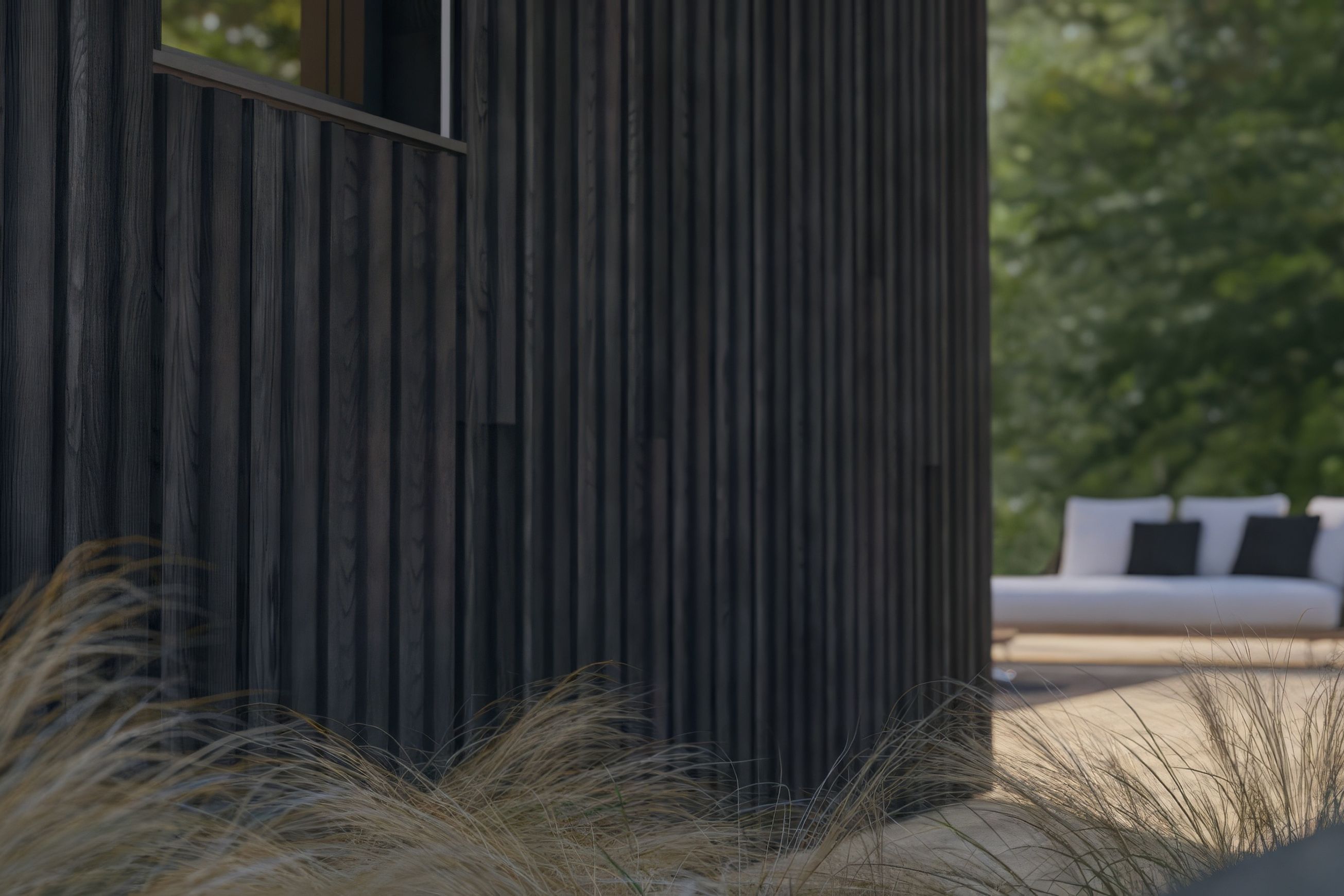 Millboard Envello Board & Batten Burnt Cedar Cladding